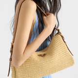 PRADA – AIMÉE BAG IN CROCHET AND LEATHER (LARGE)