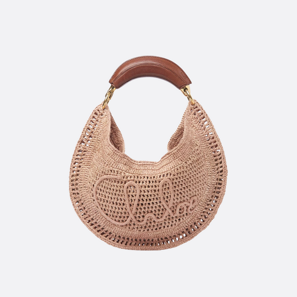 CHLOÉ HOT SUMMER BANANA BAGS IN RAFFIA