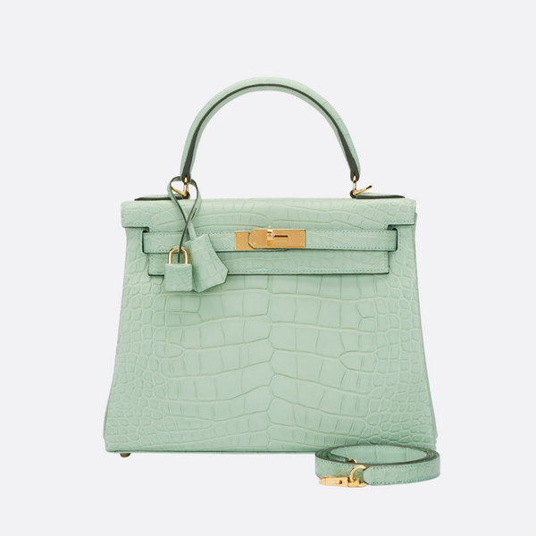 HERMÈS KELLY 28 VERT D’EAU ALLIGATOR – LIMITED EDITION