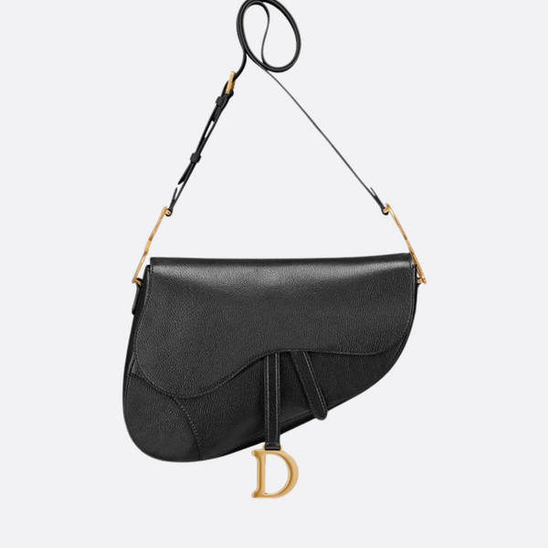LARGE SOFT SADDLE BAG WITH STRAP BY DIOR