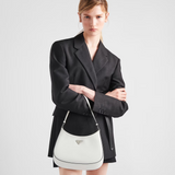PRADA CLEO SHOULDER BAG IN BRUSHED LEATHER
