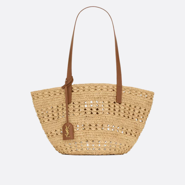 YVES SAINT LAURENT – PANIER BAG IN RAFFIA