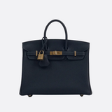 HERMÈS BIRKIN 25 HSS CRAIE/GRIS TOURTERELLE IN TOGO LEATHER WITH BRUSHED GOLD HARDWARE