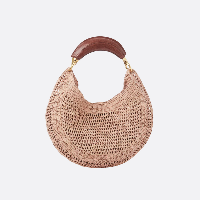 CHLOÉ HOT SUMMER BANANA BAGS IN RAFFIA