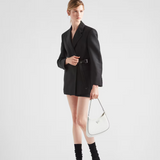 PRADA CLEO SHOULDER BAG IN BRUSHED LEATHER