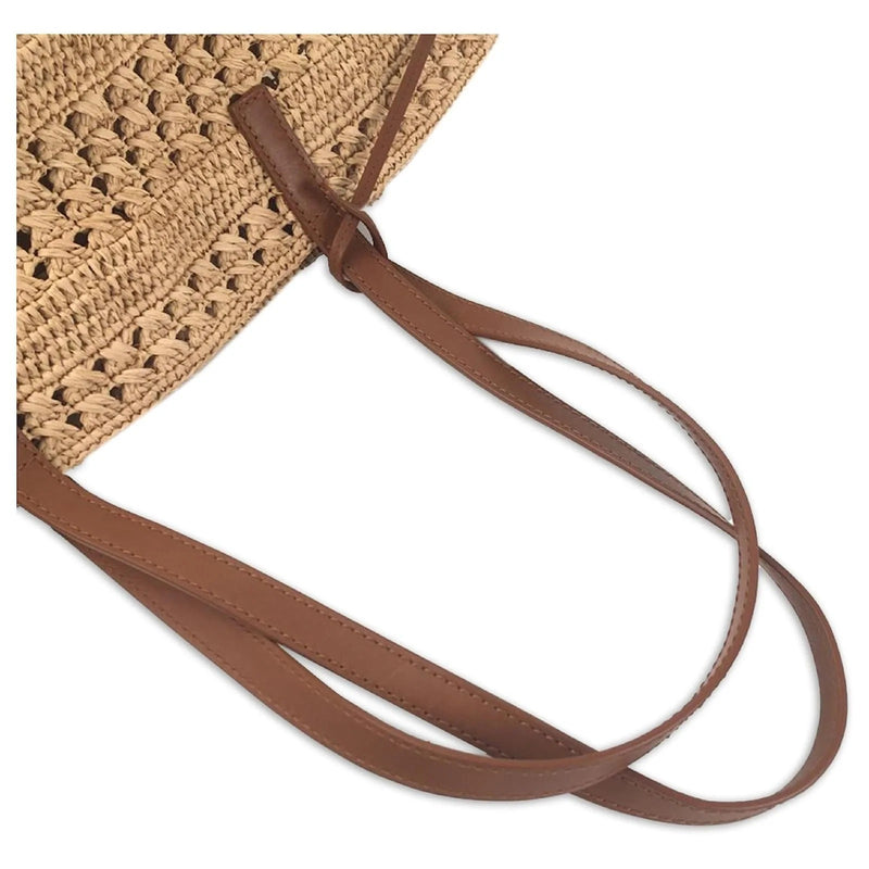 YVES SAINT LAURENT – PANIER BAG IN RAFFIA