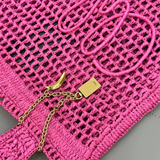 CHLOÉ SUMMER BANANA BAG IN RAFFIA