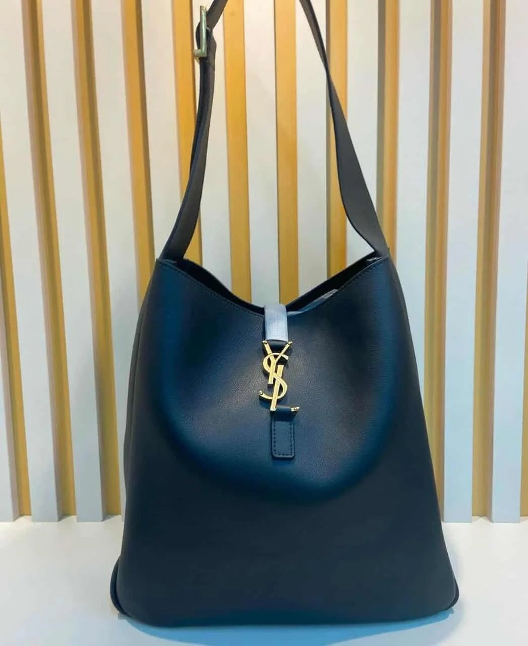 SAINT LAURENT – BABY LE 5 À 7 SOFT BAG IN GRAINED LEATHER