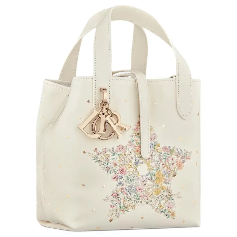 VERTICAL SMALL DIOR LUCKY DIOR TOUJOURS TOTE BAG