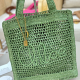 CHLOÉ SUMMER BANANA BAG IN RAFFIA