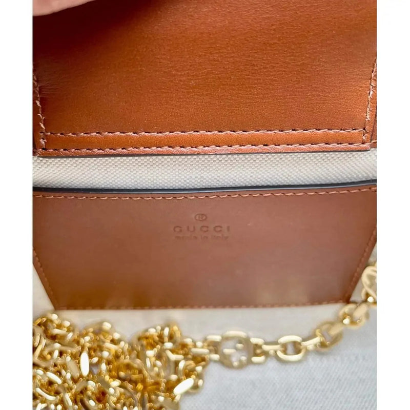 GUCCI DIANA SMALL TOTE BAG WITH CRYSTALS